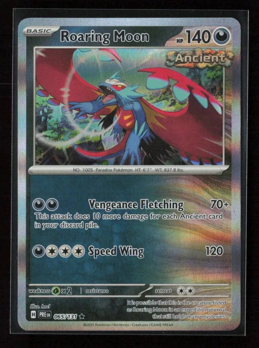 Roaring Moon Rare Sv: Prismatic Evolutions 065/131 Nm 1
