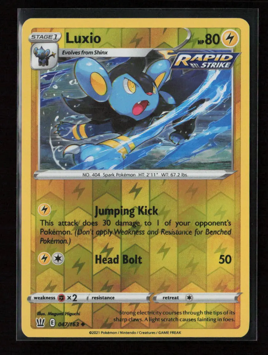Luxio Uncommon Swsh05: Battle Styles 047/163 Nm 1
