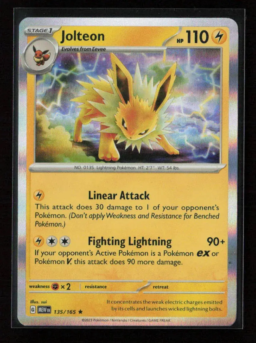 Jolteon Rare Sv: Scarlet & Violet 151 135/165 Nm 1