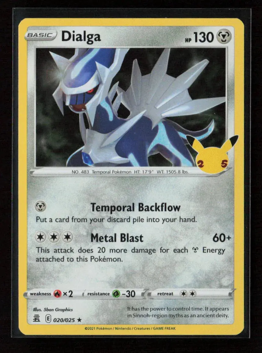 Dialga Holo Rare Celebrations 020/025 Nm 1