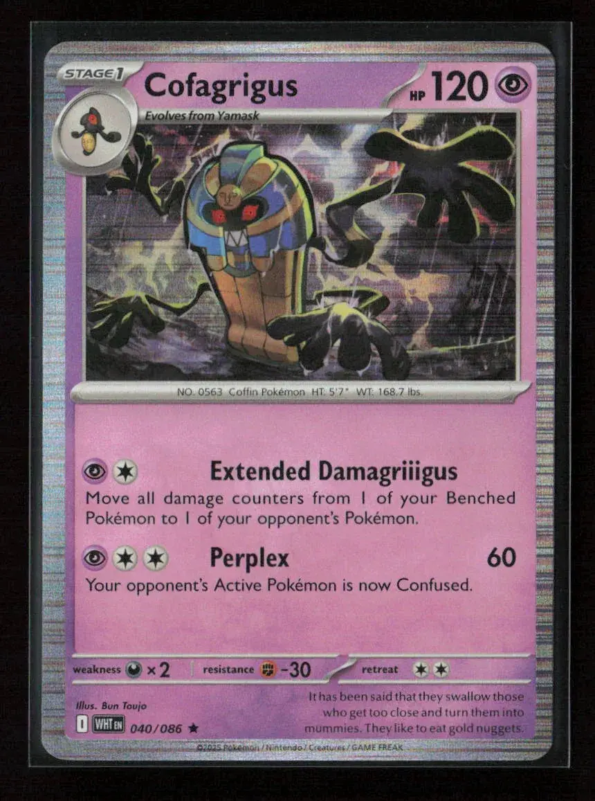 Cofagrigus Rare Sv: White Flare 040/086 Nm 1