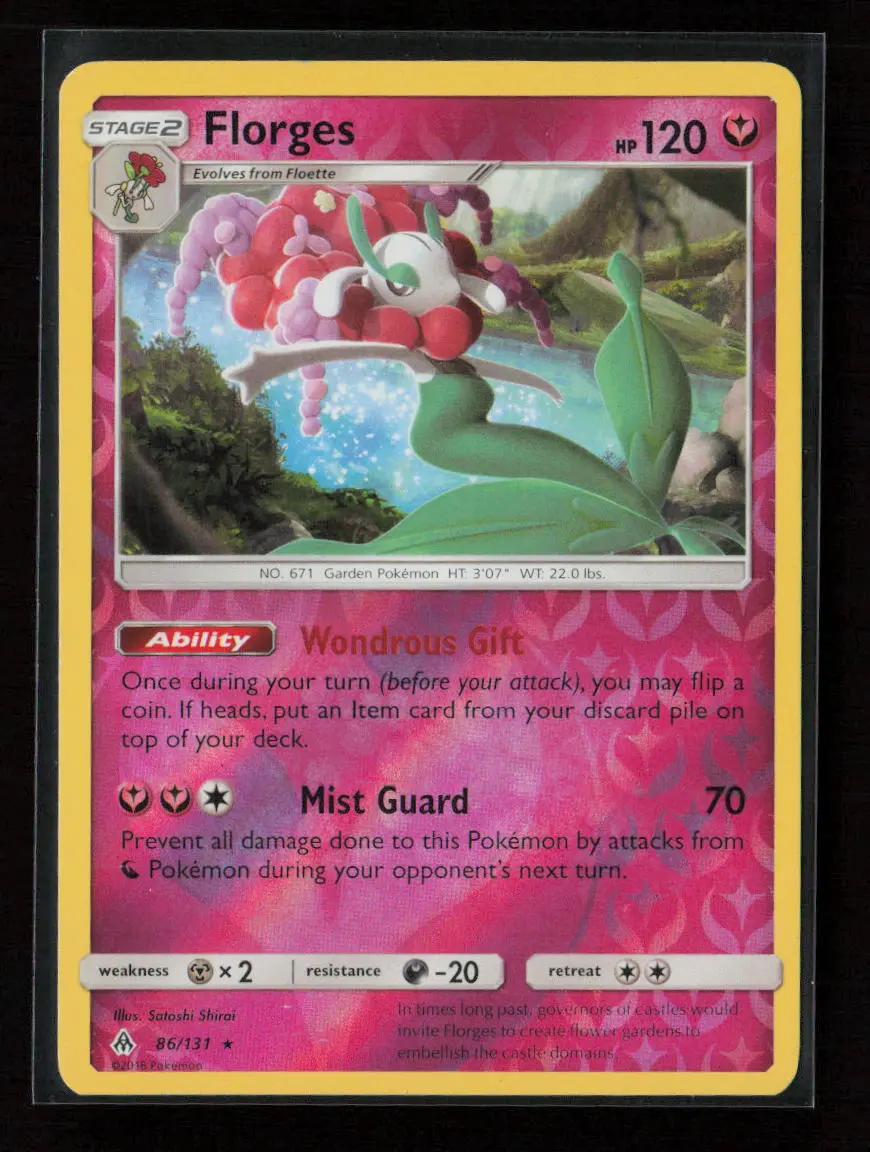Florges Rare Sm - Forbidden Light 86/131 Lp 1