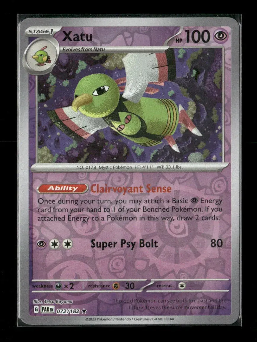 Xatu Rare Sv04: Paradox Rift 072/182 Lp 1