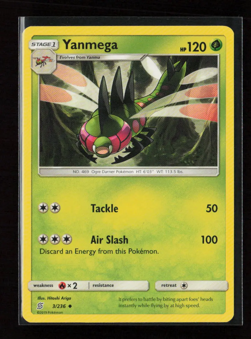 Yanmega Uncommon Sm - Unified Minds 3/236 Lp 1