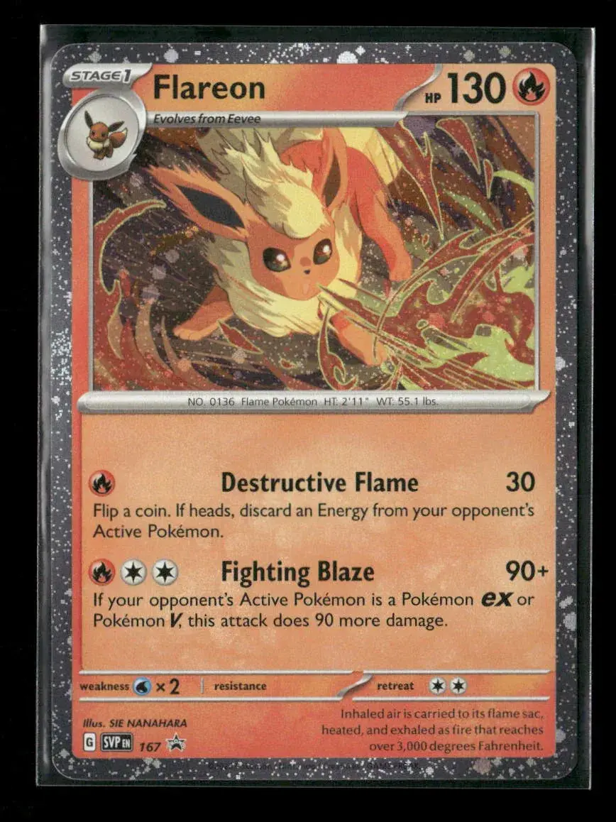 Flareon - (Cosmos Holo) Promo Sv: Scarlet & Violet Promo Cards 167 Nm 1