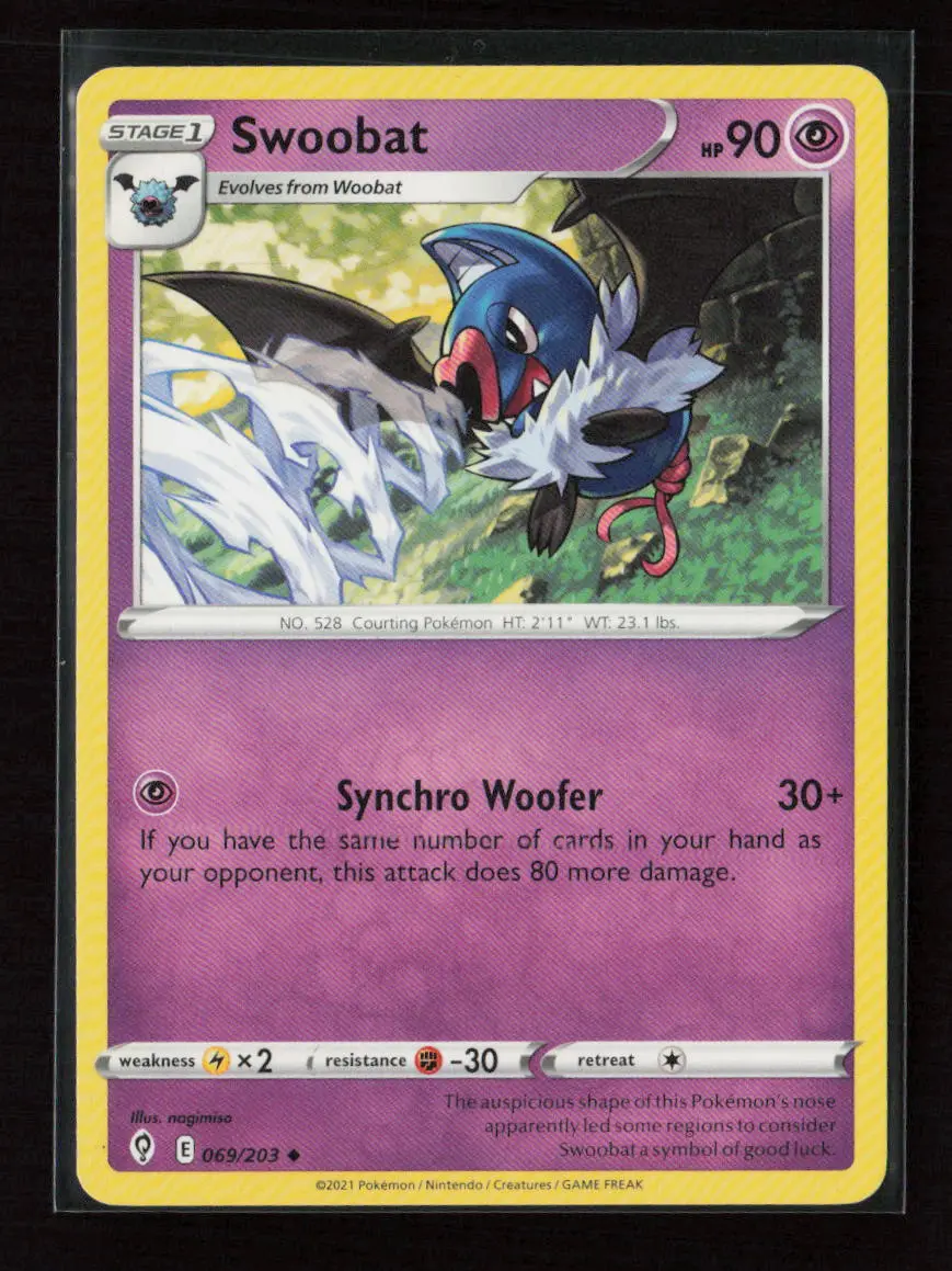 Swoobat Uncommon Swsh07: Evolving Skies 069/203 Lp 1
