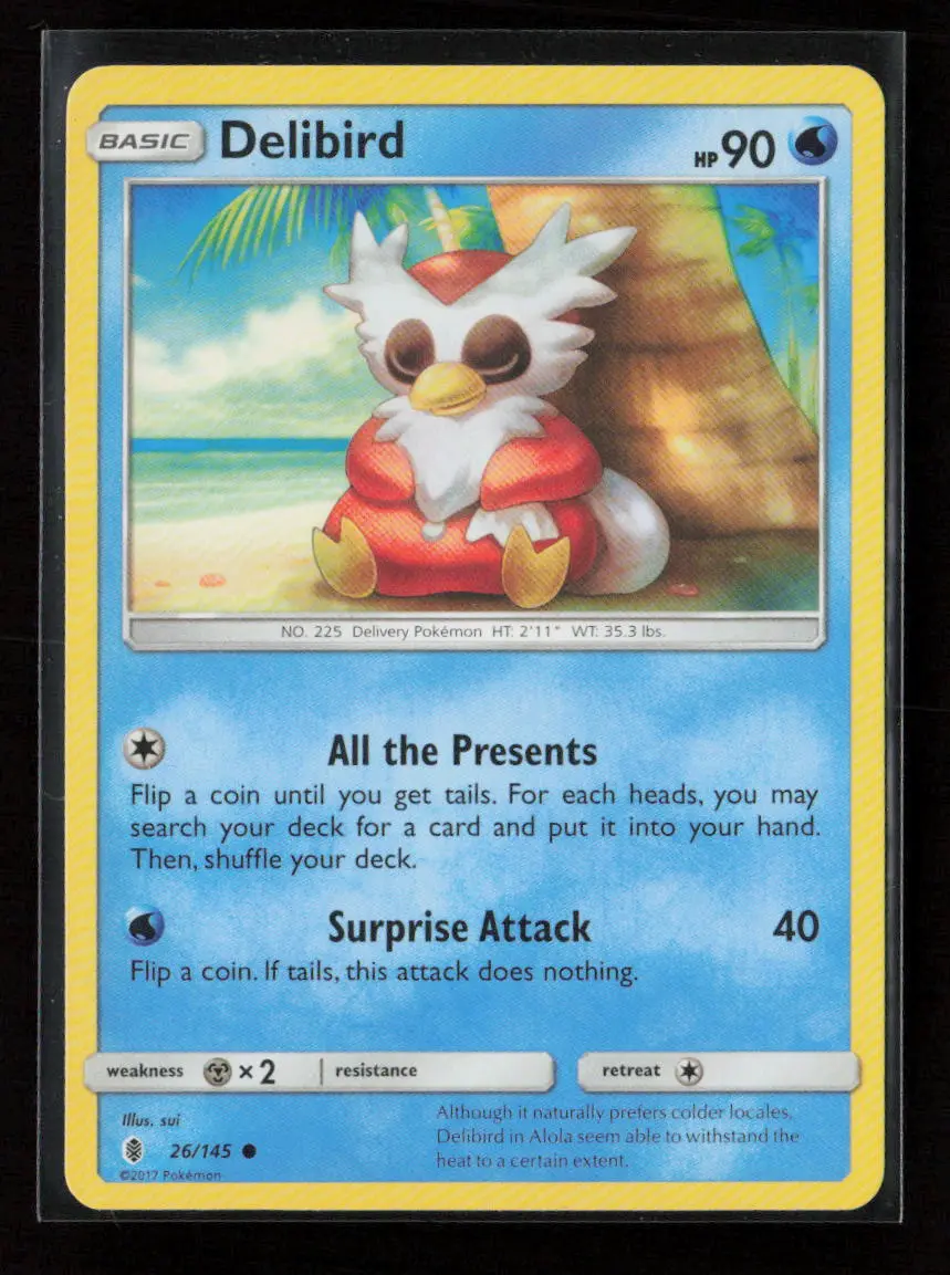Delibird Common Sm - Guardians Rising 26/145 Lp 1