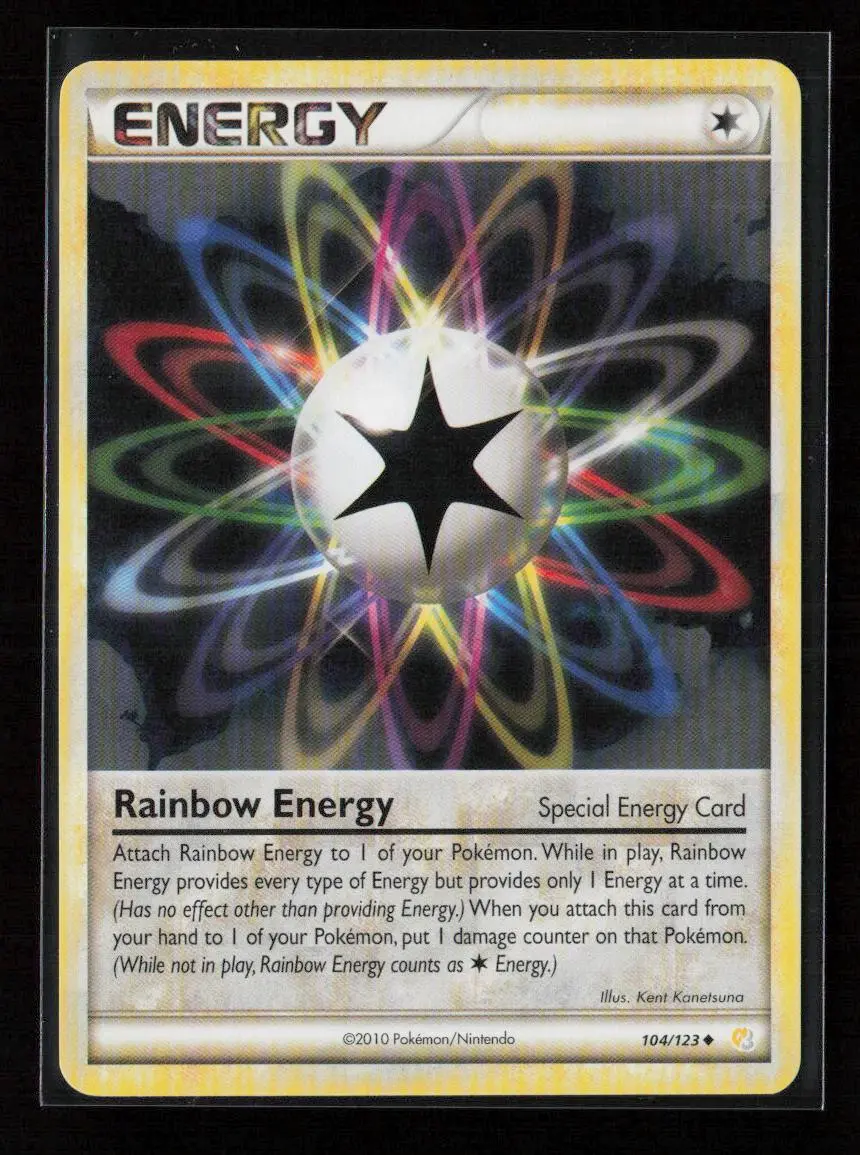 Rainbow Energy Uncommon Heartgold Soulsilver 104/123 Lp 1
