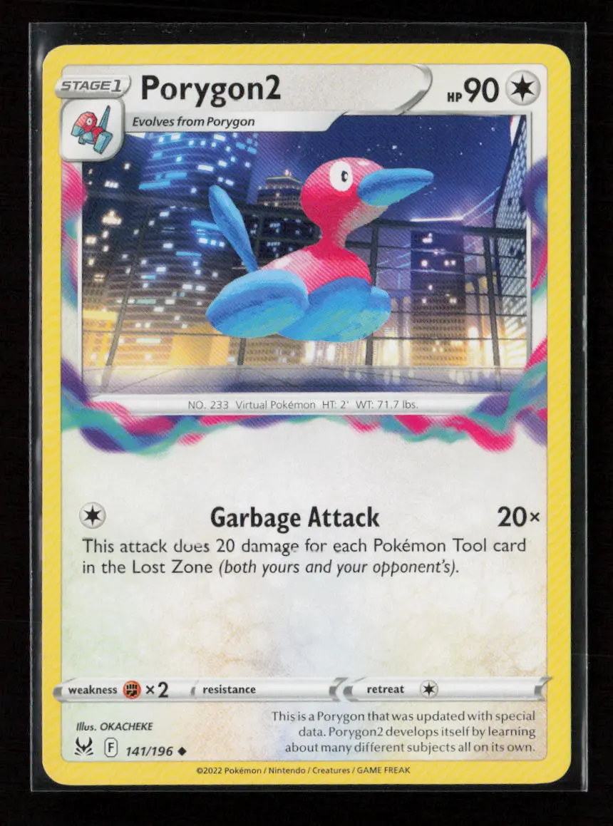 Porygon2 Uncommon Swsh11: Lost Origin 141/196 Lp 1