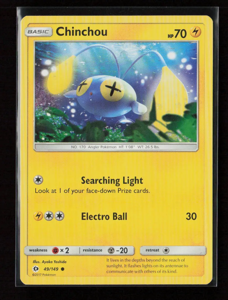 Chinchou Common Sm Base Set 49/149 Lp 1