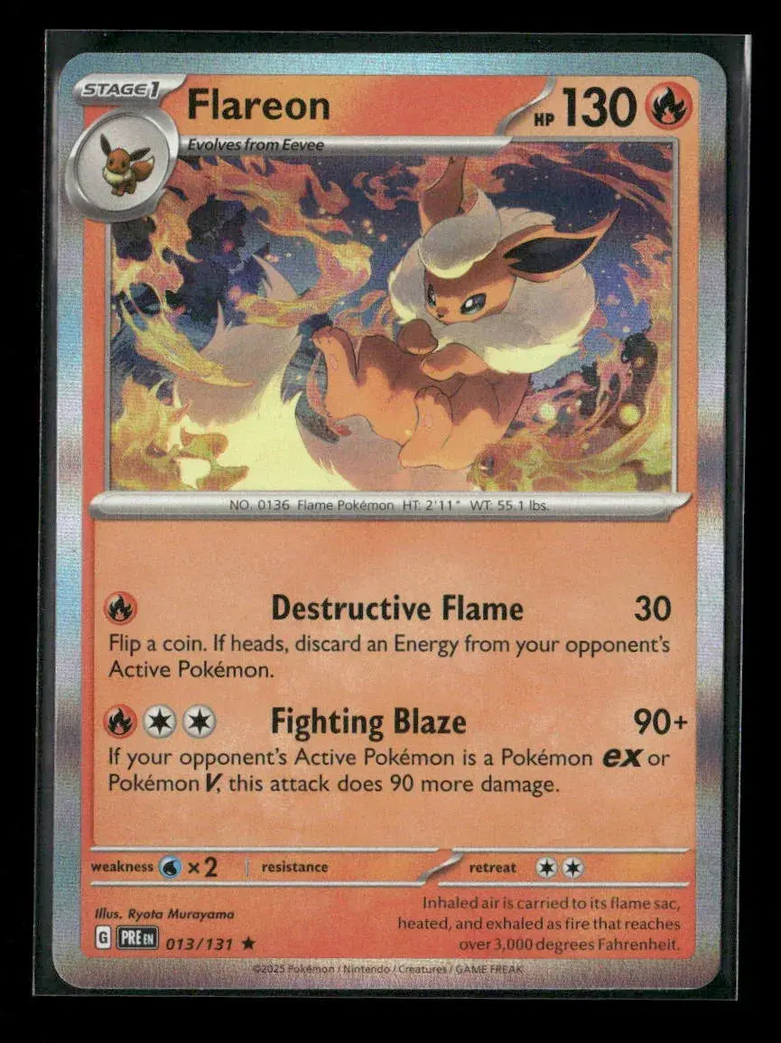 Flareon Rare Sv: Scarlet & Violet 151 136/165 Nm 1