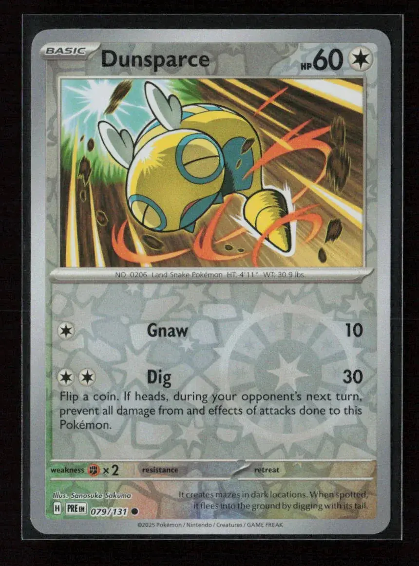 Dunsparce Common Sv: Prismatic Evolutions 079/131 Nm 1