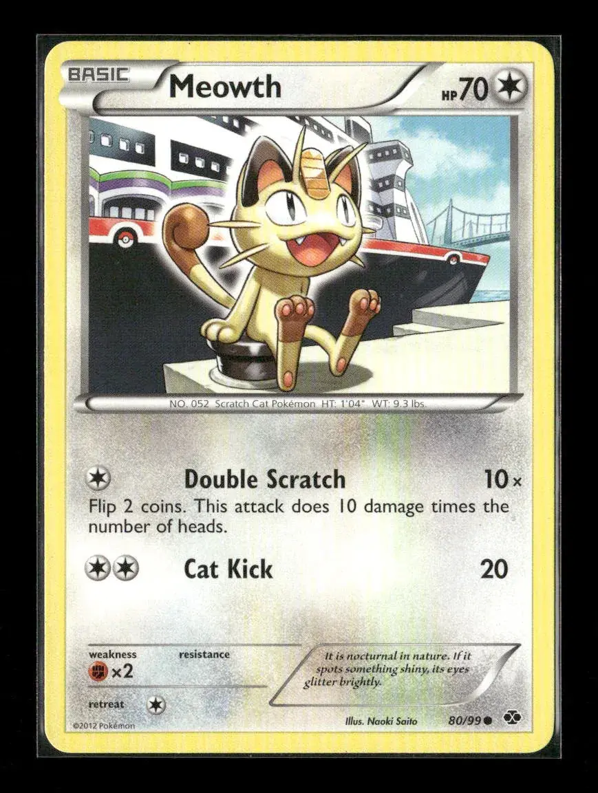Meowth Common Next Destinies 80/99 Lp 1