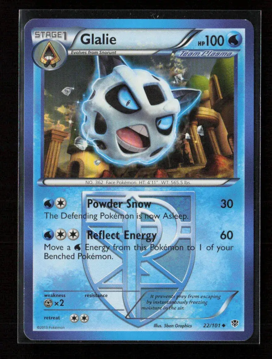 Glalie (Team Plasma) Uncommon Plasma Blast 22/101 Lp 1