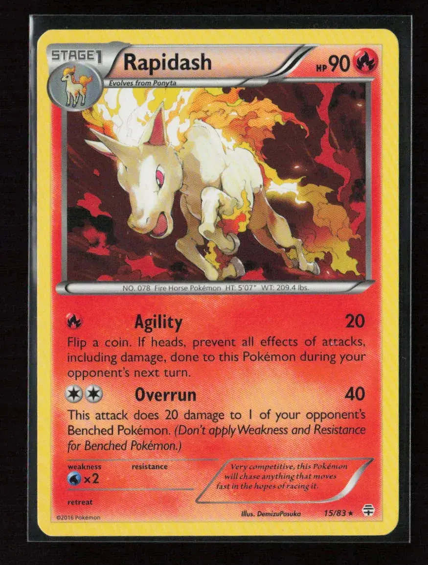 Rapidash Rare Generations 15/83 Lp 1