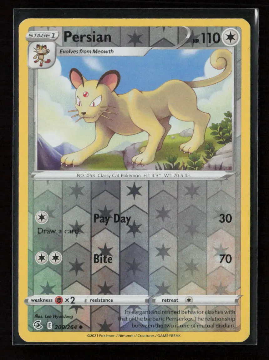 Persian Uncommon Swsh08: Fusion Strike 200/264 Nm 1