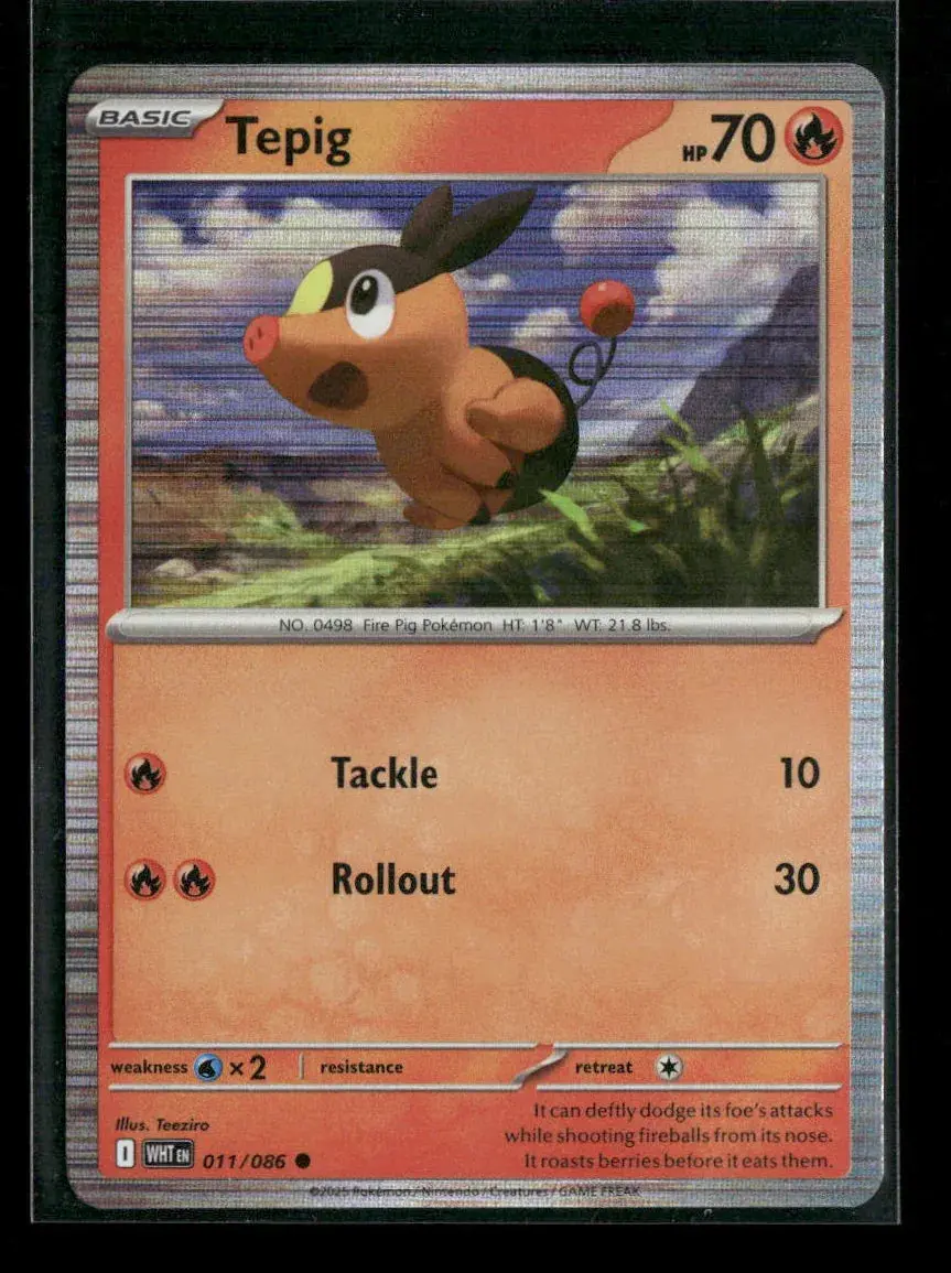 Tepig Common Sv: White Flare 011/086 Nm 1