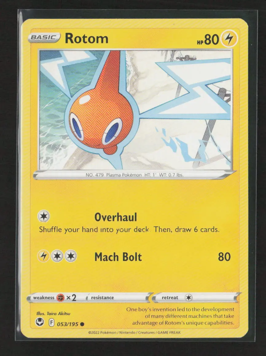Rotom Common Swsh12: Silver Tempest 053/195 Lp 1