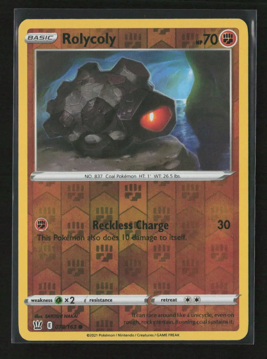 Rolycoly Common Swsh05: Battle Styles 078/163 Nm 1