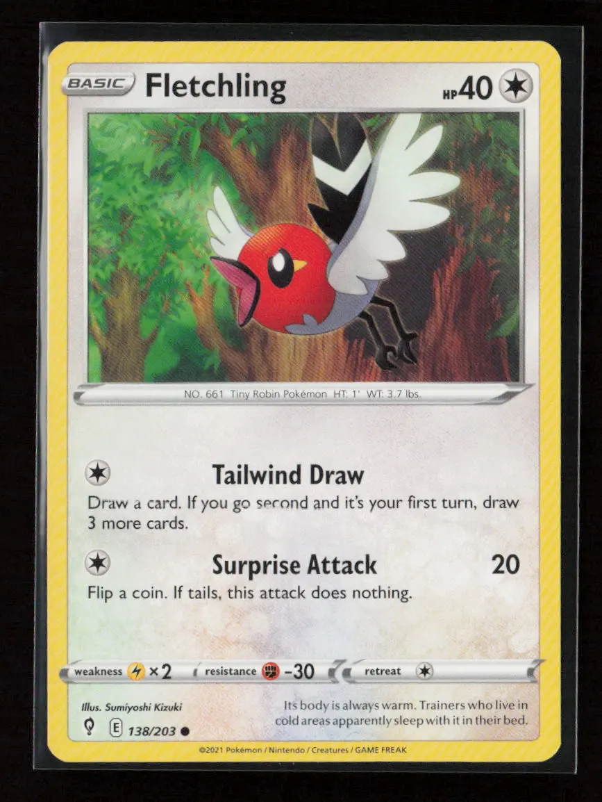 Fletchling Common Swsh07: Evolving Skies 138/203 Lp 1