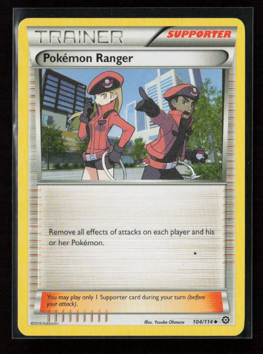 Pokemon Ranger Uncommon Xy - Steam Siege 104/114 Nm 1