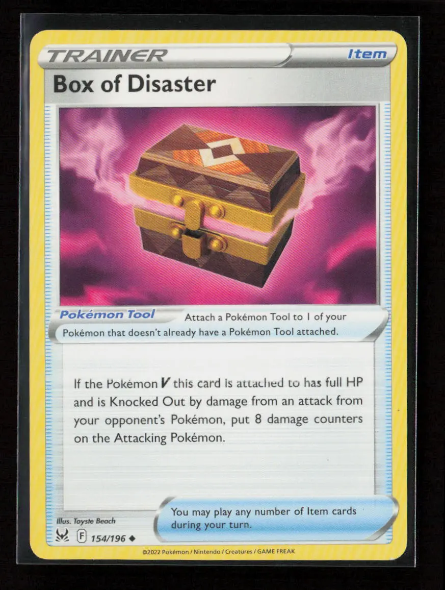 Box Of Disaster Uncommon Swsh11: Lost Origin 154/196 Lp 1