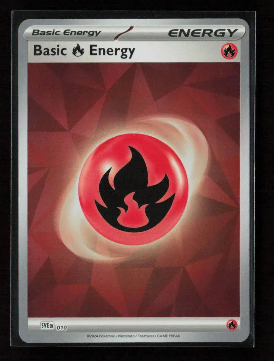 Basic Fire Energy (Cracked Ice Holo) Common Sve: Scarlet & Violet Energies 010 Nm 1