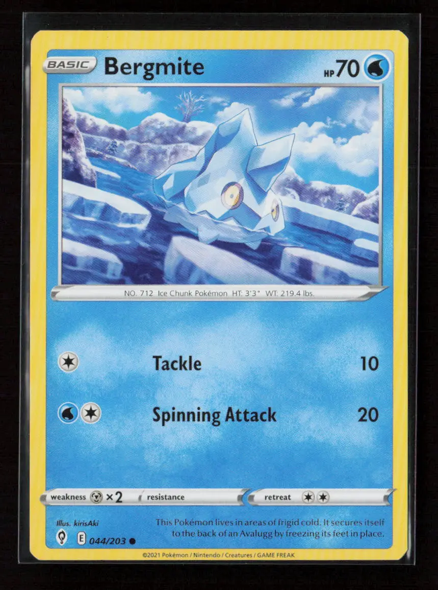 Bergmite Common Swsh07: Evolving Skies 044/203 Lp 1