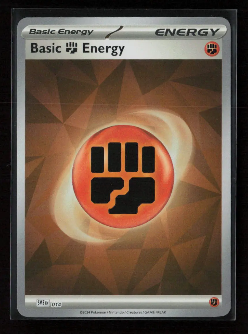 Basic Fighting Energy (Cracked Ice Holo) Common Sve: Scarlet & Violet Energies 014 Nm 1