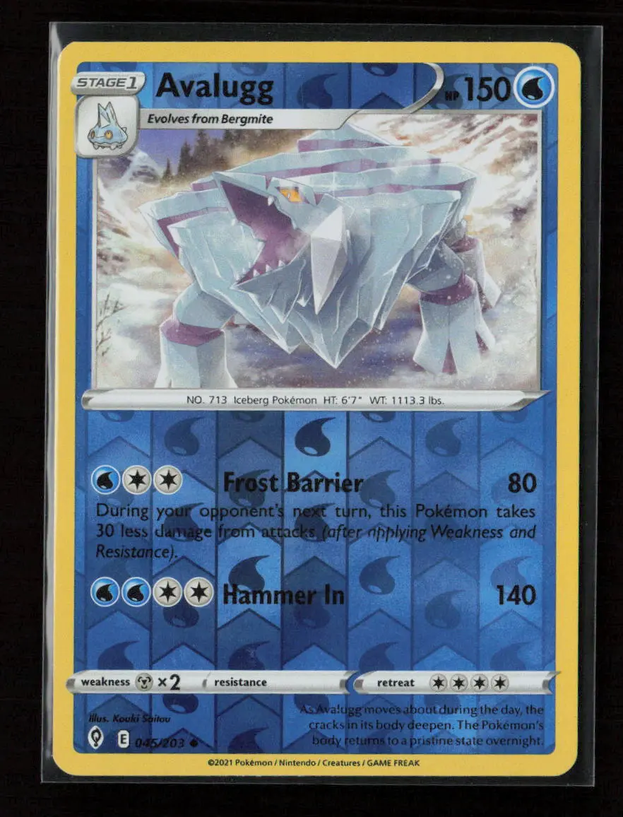 Avalugg Uncommon Swsh07: Evolving Skies 045/203 Nm 1