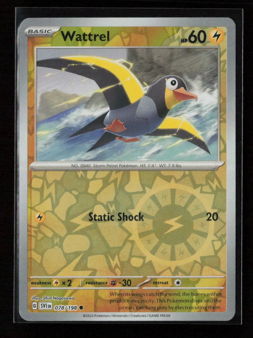 Wattrel - Common Sv01: Scarlet & Violet Base Set 078/198 Nm 1