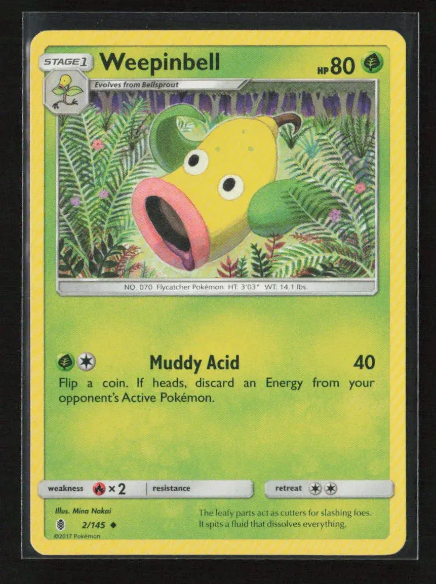 Weepinbell Uncommon Sm - Guardians Rising 2/145 Lp 1