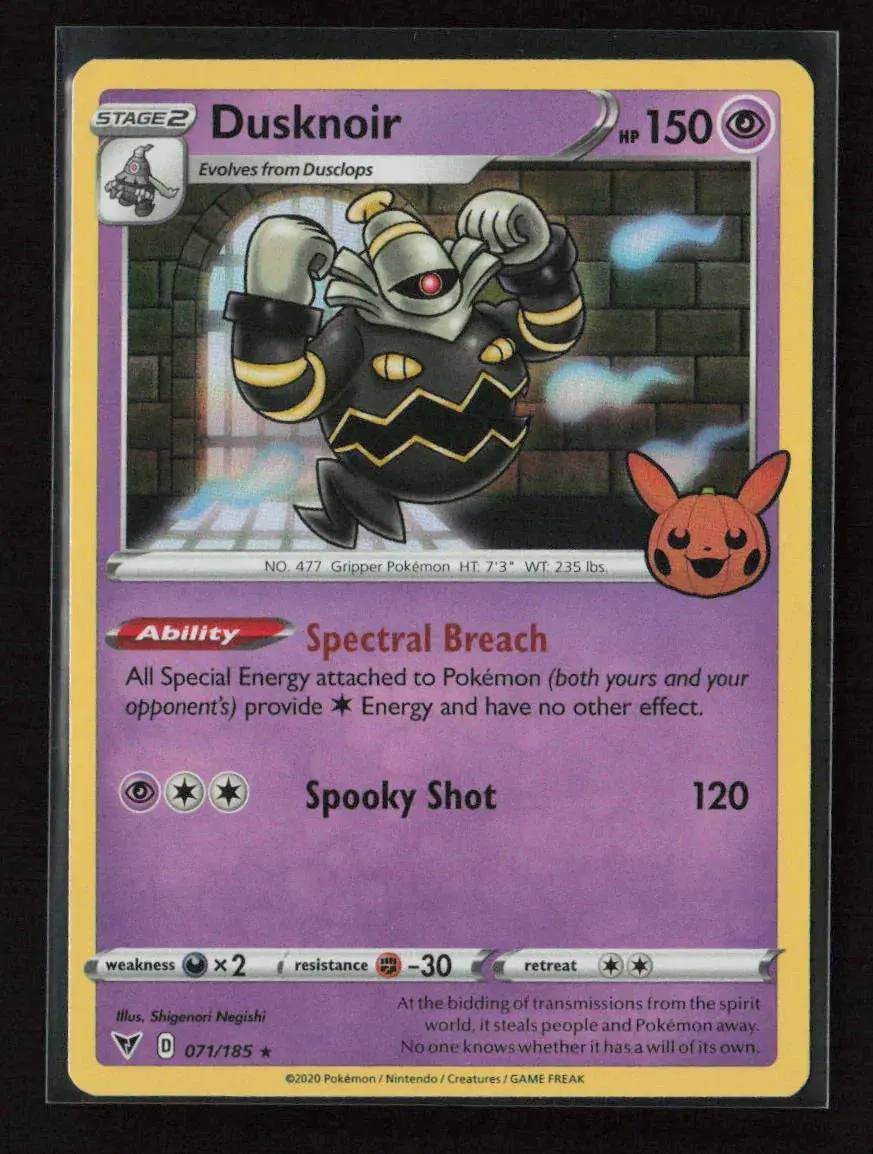 Dusknoir Holo Rare Trick Or Trade Booster Bundle 2023 071/185 Nm 1