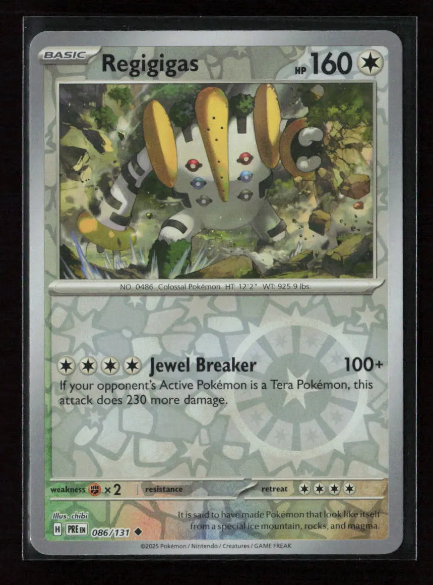 Regigigas Uncommon Sv: Prismatic Evolutions 086/131 Nm 1