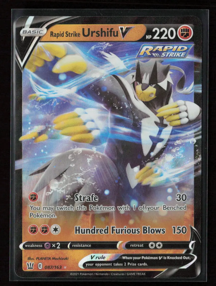 Rapid Strike Urshifu V Ultra Rare Swsh05: Battle Styles 087/163 Nm 1