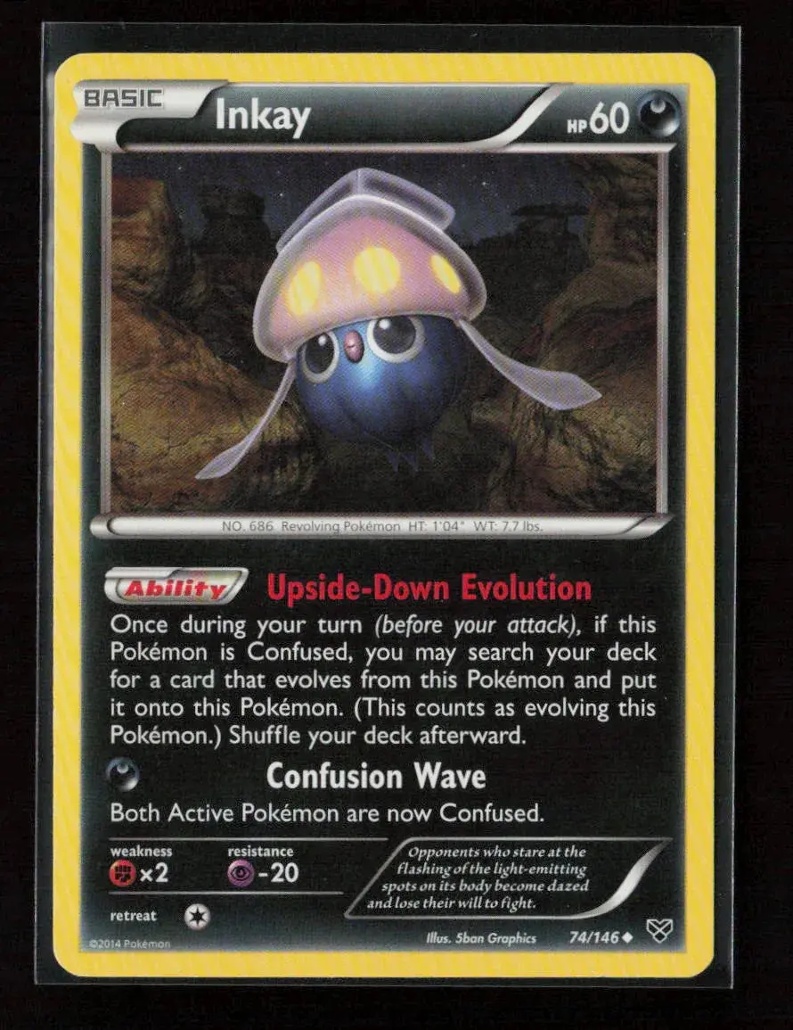 Inkay (74) Uncommon Xy Base Set 74/146 Nm 1