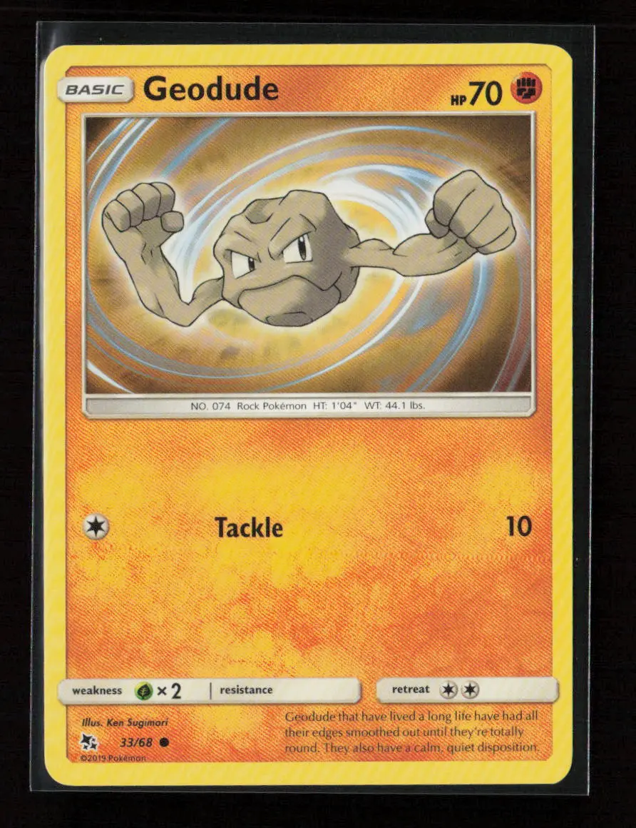 Geodude Common Hidden Fates 33/68 Lp 1