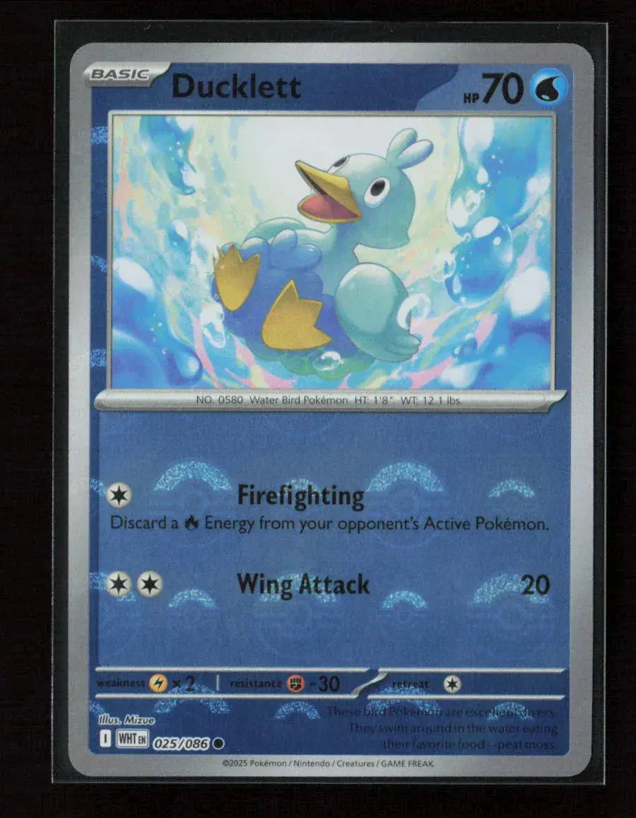 Ducklett Common Sv: White Flare 025/086 Nm 1