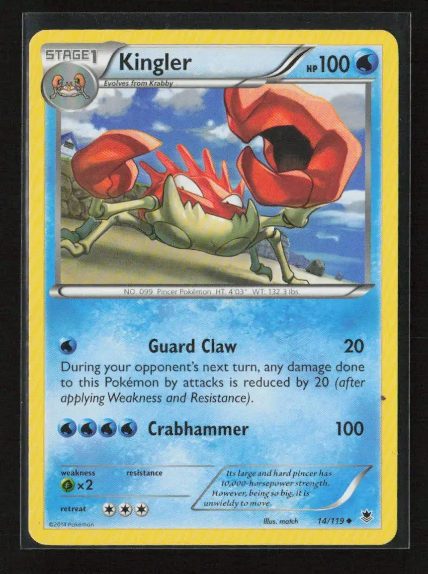 Kingler Uncommon Xy - Phantom Forces 14/119 Mp 1