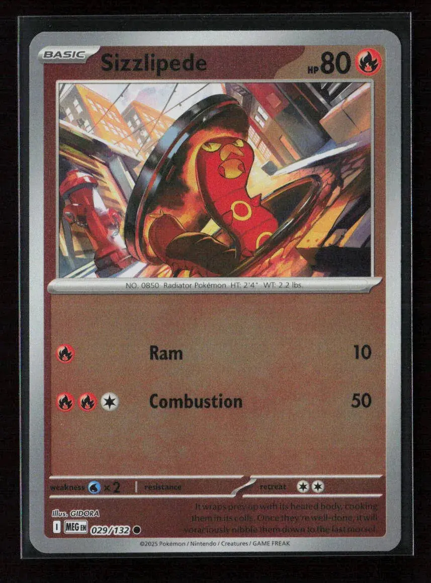 Sizzlipede Common Me01: Mega Evolution 029/132 Nm 1