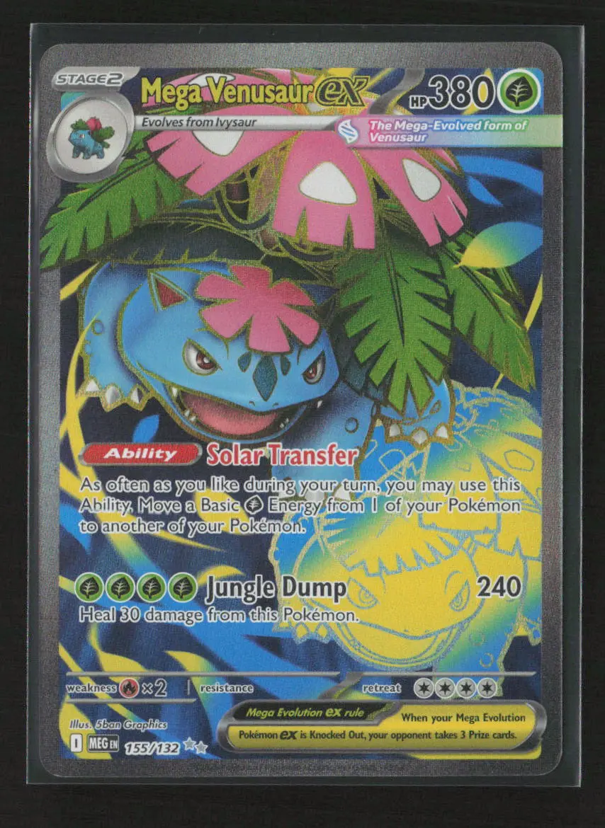 Mega Venusaur Ex - Ultra Rare Me01: Mega Evolution 155/132 Nm 1