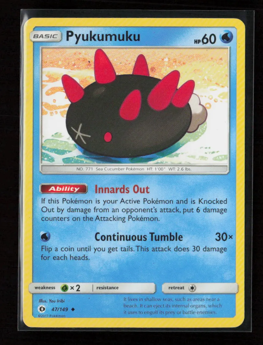 Pyukumuku Uncommon Sm Base Set 47/149 Lp 1