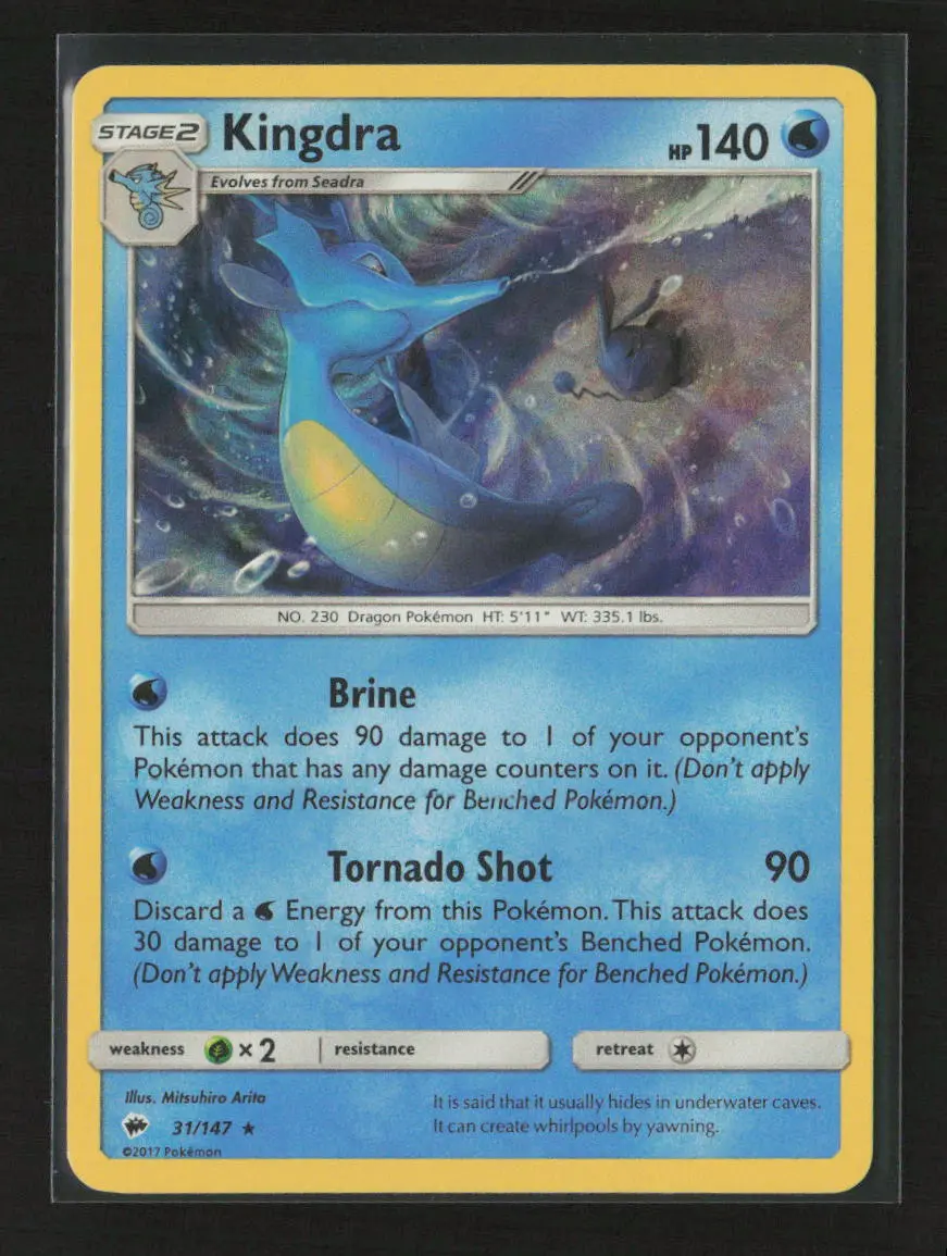Kingdra Holo Rare Sm - Burning Shadows 31/147 Lp 1