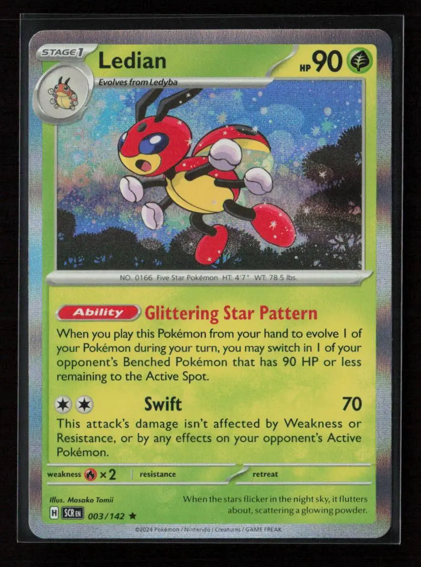 Ledian Rare Sv07: Stellar Crown 003/142 Nm 1