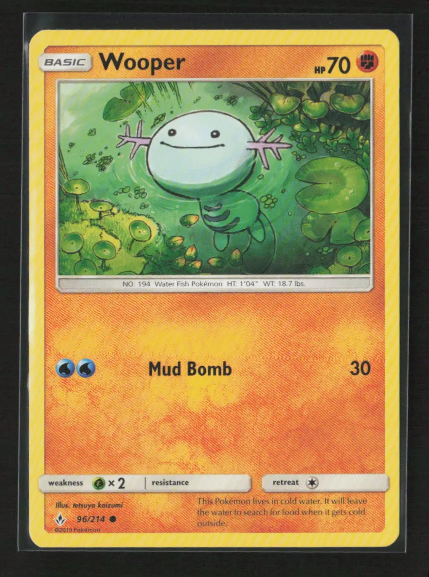 Wooper Common Sm - Unbroken Bonds 96/214 Lp 1