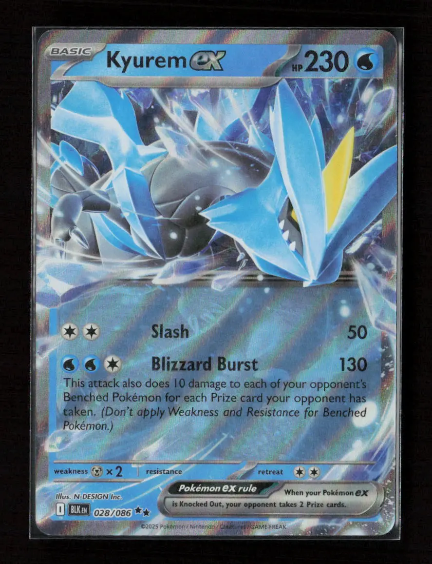 Kyurem Ex Double Rare Sv: Black Bolt 028/086 Nm 1