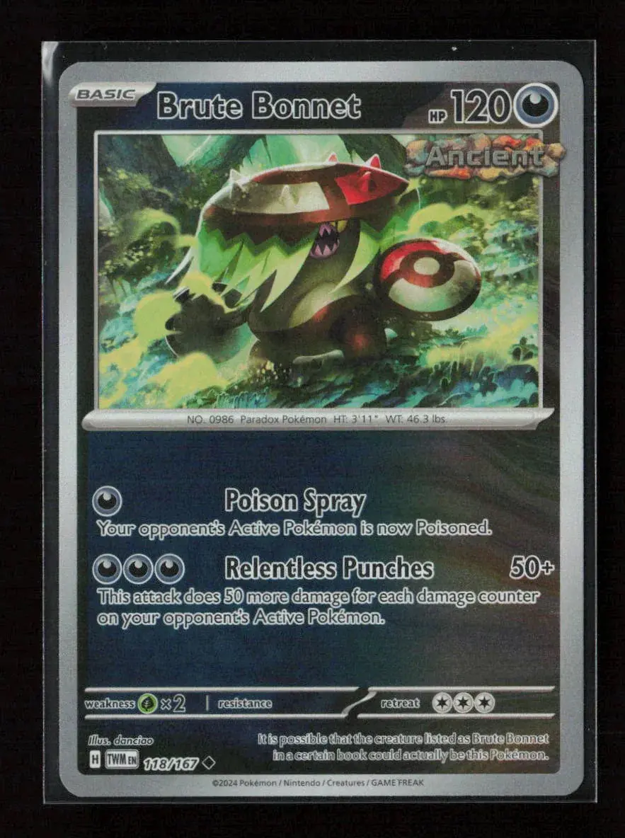 Brute Bonnet Uncommon Sv06: Twilight Masquerade 118/167 Nm 1