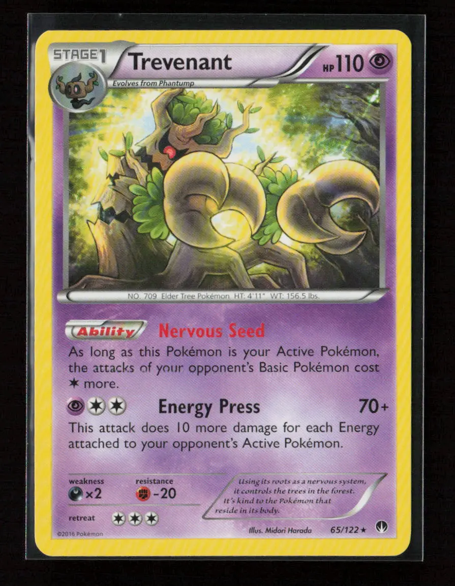 Trevenant Rare Xy - Breakpoint 65/122 Lp 1