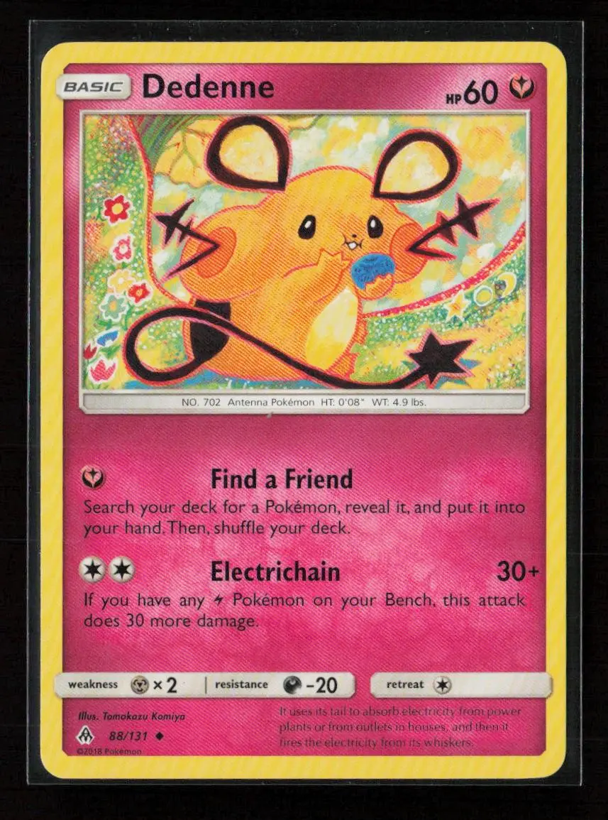 Dedenne Uncommon Sm - Forbidden Light 88/131 Lp 1