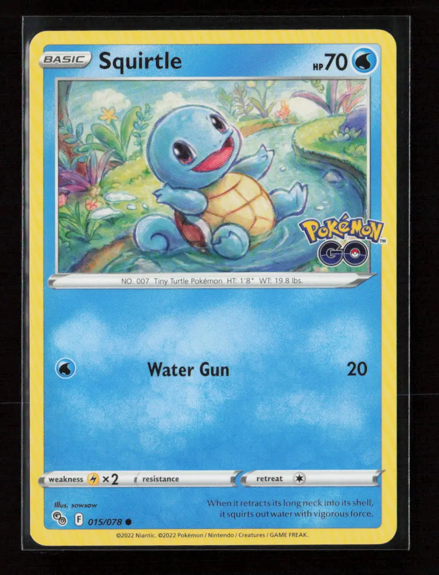 Squirtle Common Pokemon Go 015/078 Nm 1